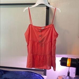 Paper Crane Pink Tiered Camisole